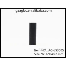 Lindo y negro plástico Mini ronda lápiz labial tubo AG-LS3005, tamaño de la taza 9,3 mm, empaquetado cosmético de AGPM, colores/la insignia de encargo